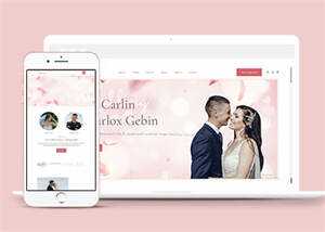 婚礼活动策划摄影HTML5模板源码 一点学习助手-零基础自学教程-副业项目-兴趣学习项目资源网