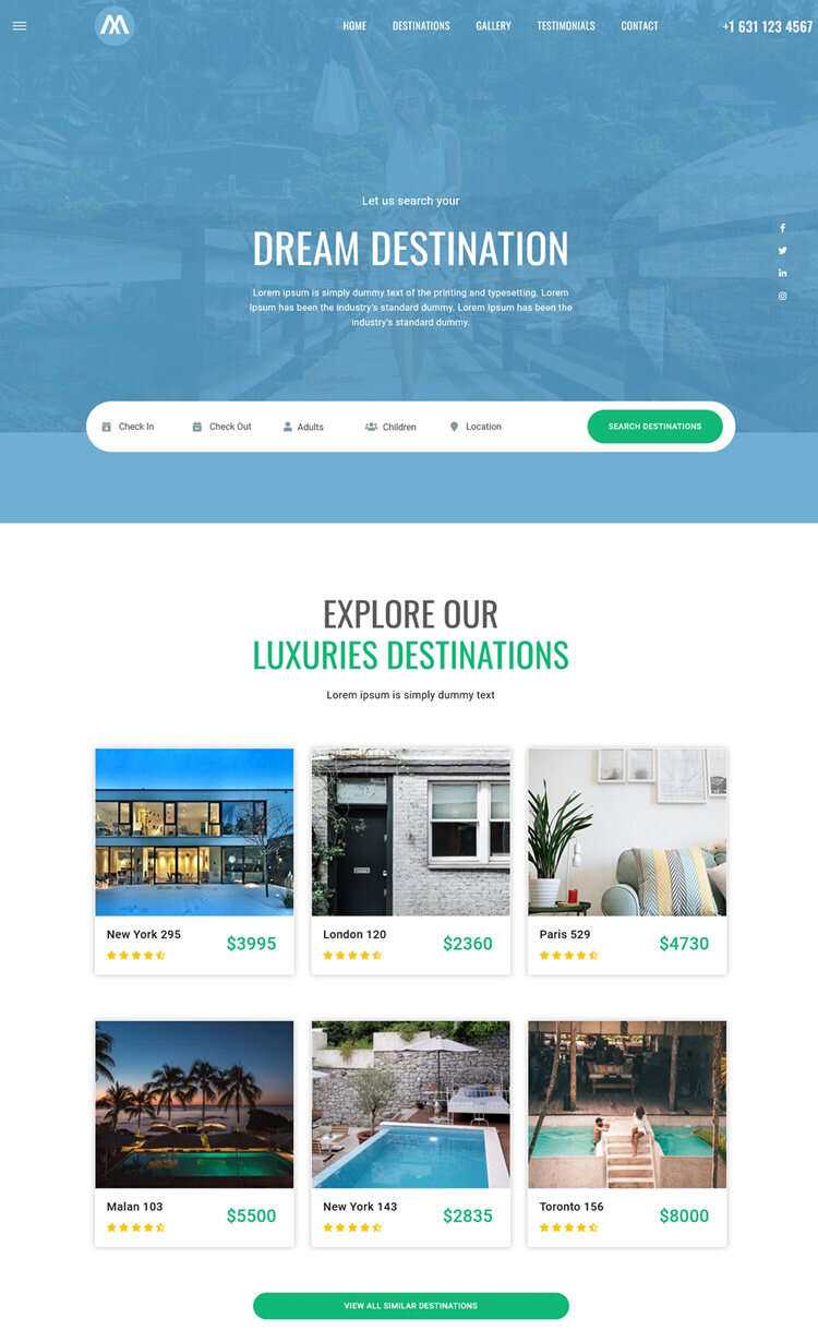 环球旅行酒店预定网站html5模板 一点学习助手-零基础自学教程-副业项目-兴趣学习项目资源网