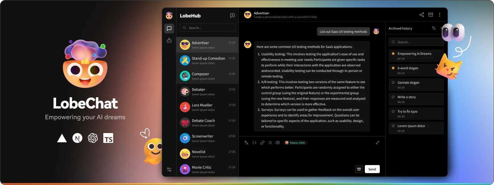 LobeChat 开源的的高性能 ChatGPT 网页应用程序 一点学习助手-零基础自学教程-副业项目-兴趣学习项目资源网