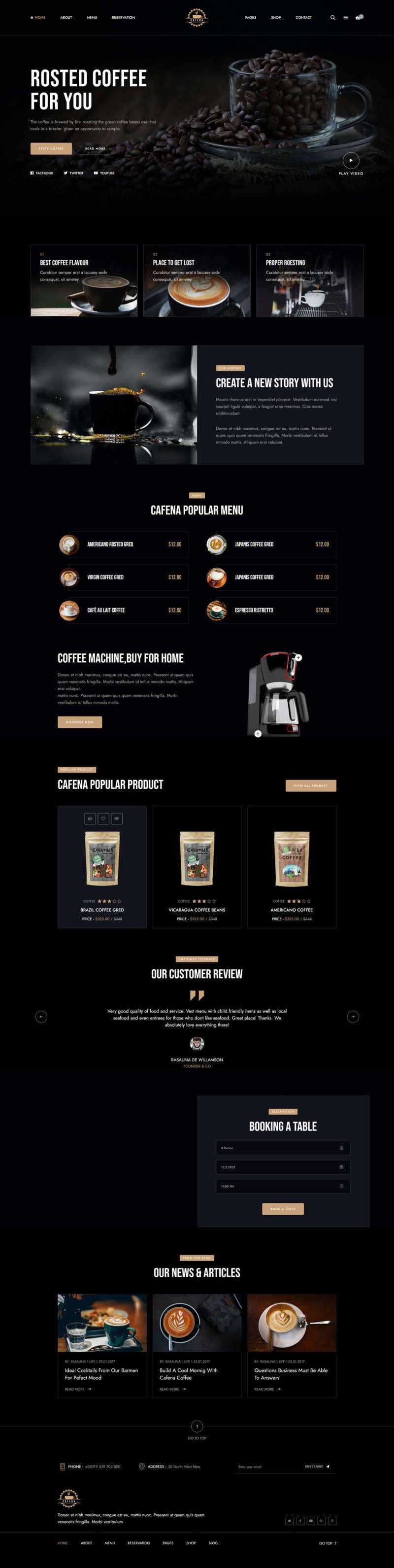 响应式咖啡奶茶店铺HTML5电商销售模板 一点学习助手-零基础自学教程-副业项目-兴趣学习项目资源网