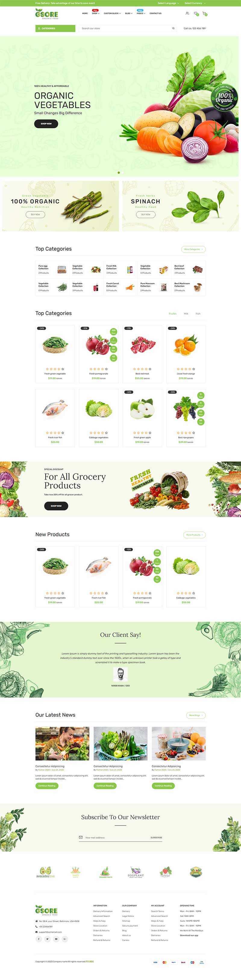 有机食品在线商城网站HTML模板 一点学习助手-零基础自学教程-副业项目-兴趣学习项目资源网
