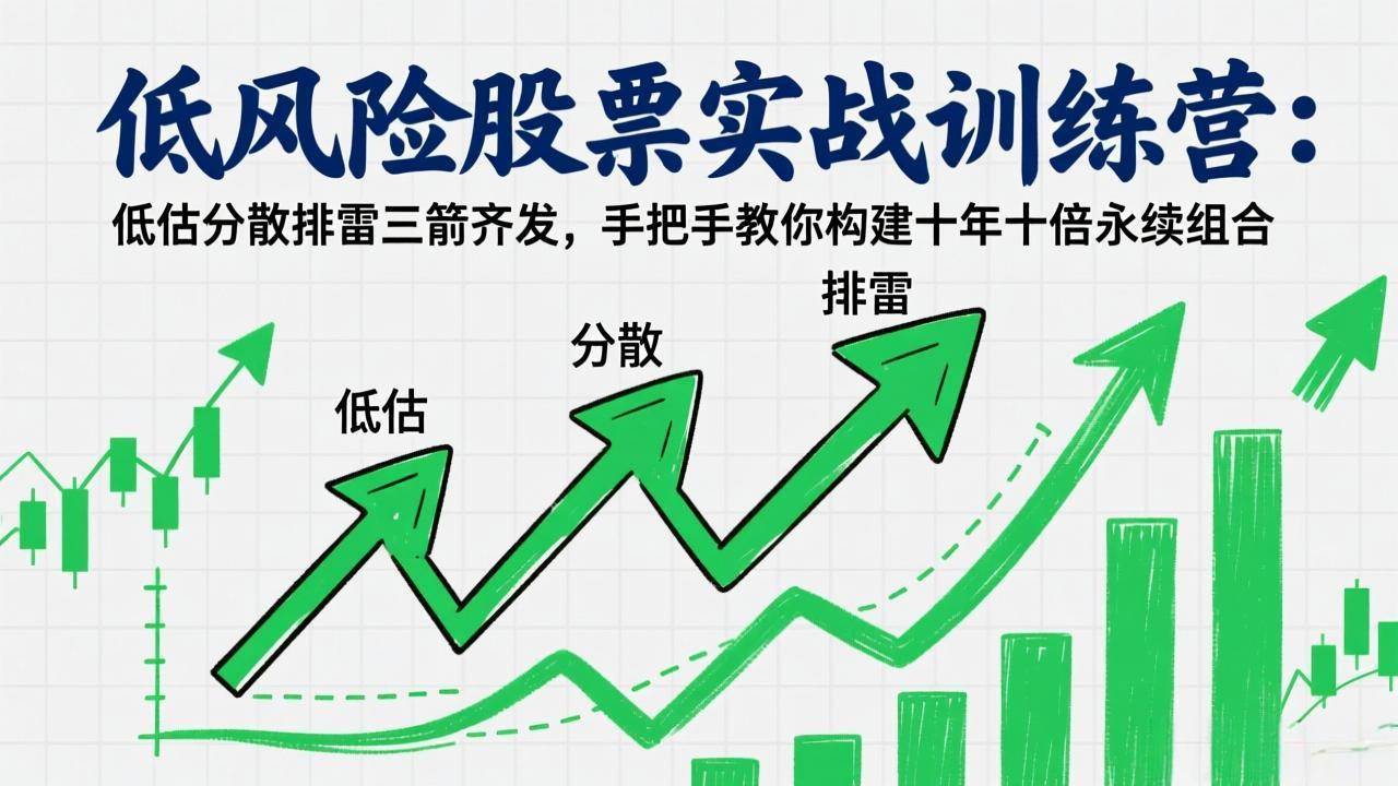 (3.2)低风险股票实战训练营：低估分散排雷三箭齐发，手把手教你构建十年十倍永续组合