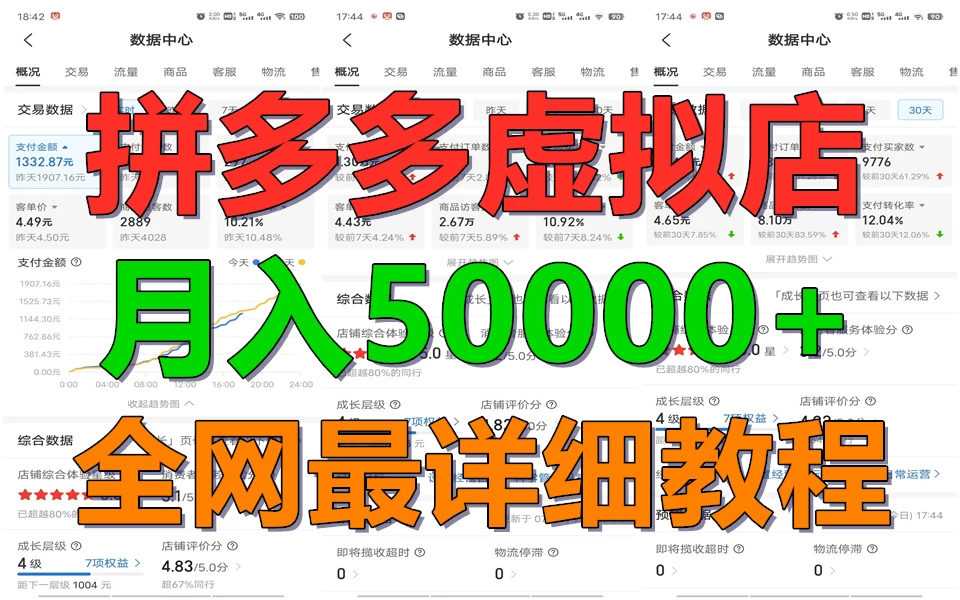 拼多多虚拟电商月入50000+你干你也行,暴利稳定长久,副业首选 一点学习助手-零基础自学教程-副业项目-兴趣学习项目资源网