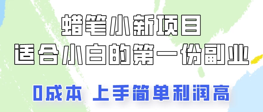 蜡笔小新项目拆解，小白一个月也能多赚3000+ 一点学习助手-零基础自学教程-副业项目-兴趣学习项目资源网