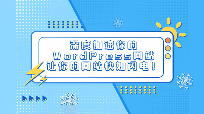 深度加速你的 WordPress 网站，让你的网站快如闪电！ 一点学习助手-零基础自学教程-副业项目-兴趣学习项目资源网