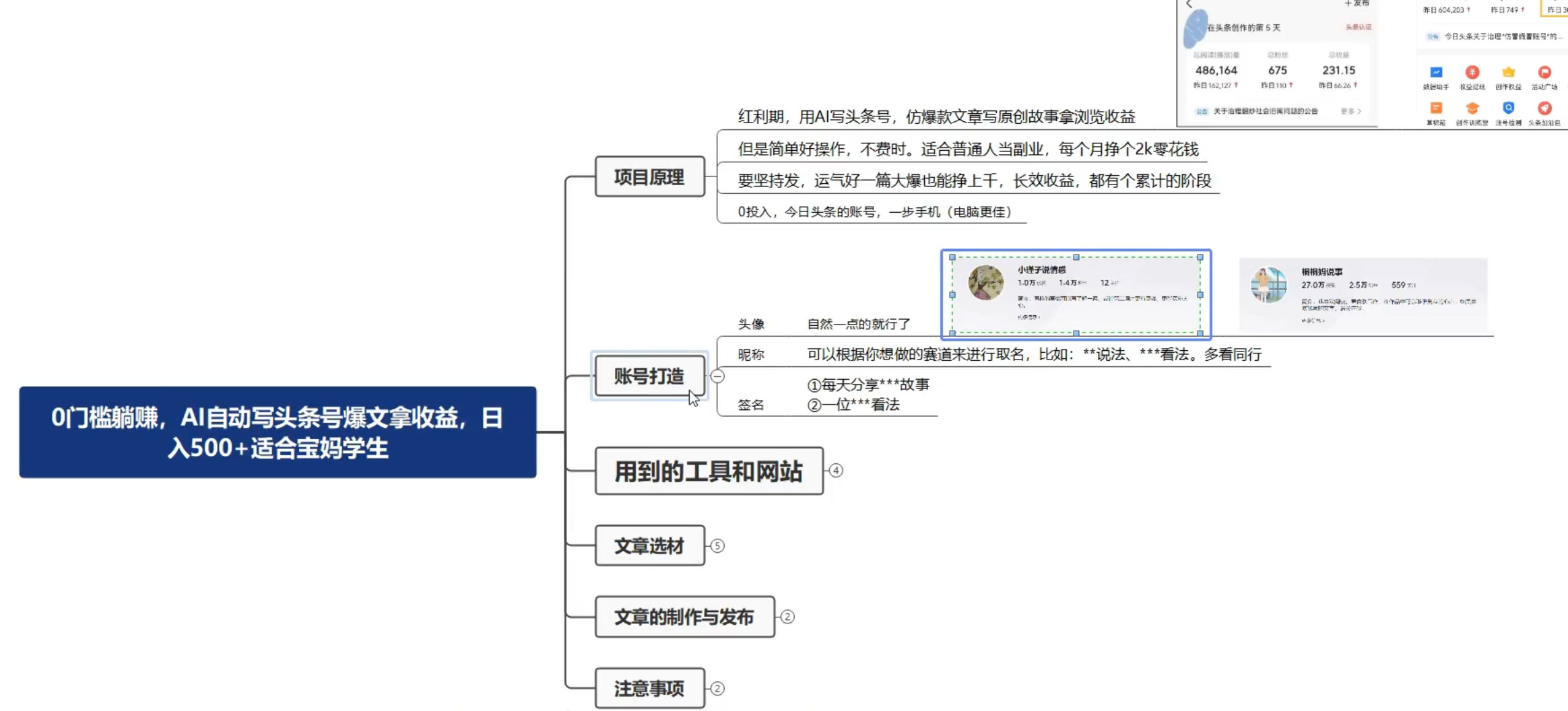 图片[2] 一点学习助手-零基础自学教程-副业项目-兴趣学习拆解 AI 写头条爆文，轻松日入 500+，操作简单，无需动脑 一点学习助手-零基础自学教程-副业项目-兴趣学习项目资源网