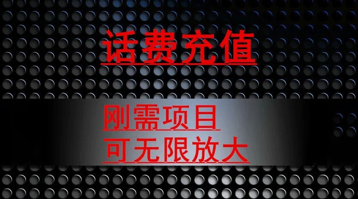 最新蓝海项目，刚需赛道，95 折充话费月入 5 位数 一点学习助手-零基础自学教程-副业项目-兴趣学习项目资源网