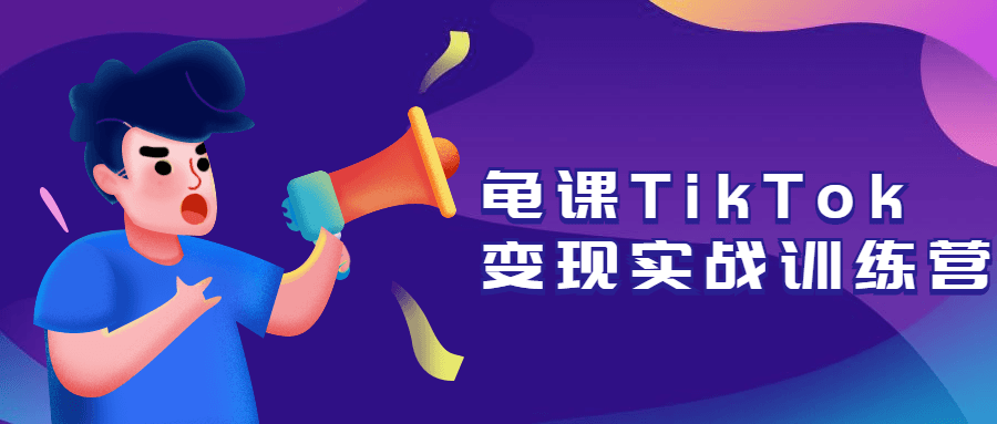 龟课TikTok变现实战训练营 一点学习助手-零基础自学教程-副业项目-兴趣学习项目资源网