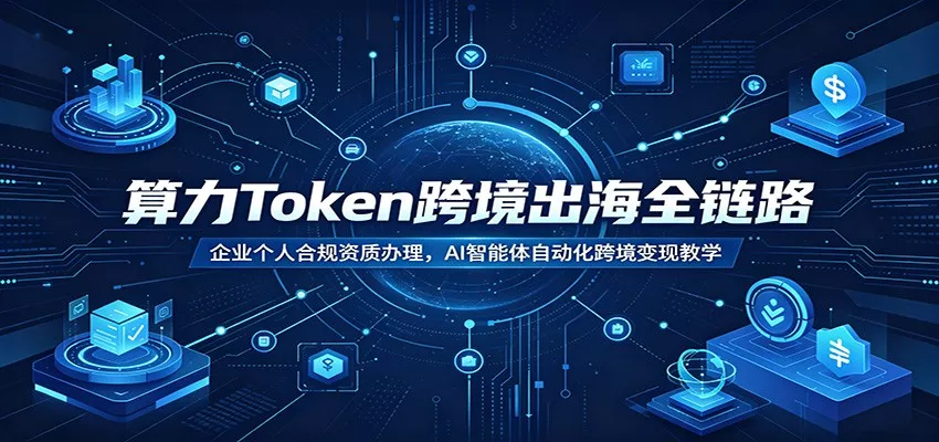 算力Token跨境出海全链路：企业个人合规资质办理，AI智能体自动化跨境变现教学 一点学习助手-零基础自学教程-副业项目-兴趣学习-网盘拉新平台-英语启蒙项目资源网