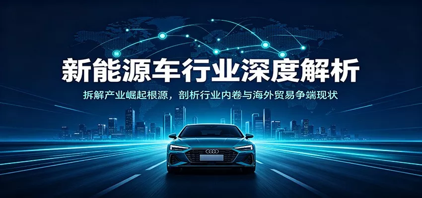 新能源车行业深度解析：拆解产业崛起根源，剖析行业内卷与海外贸易争端现状 一点学习助手-零基础自学教程-副业项目-兴趣学习-网盘拉新平台-英语启蒙项目资源网