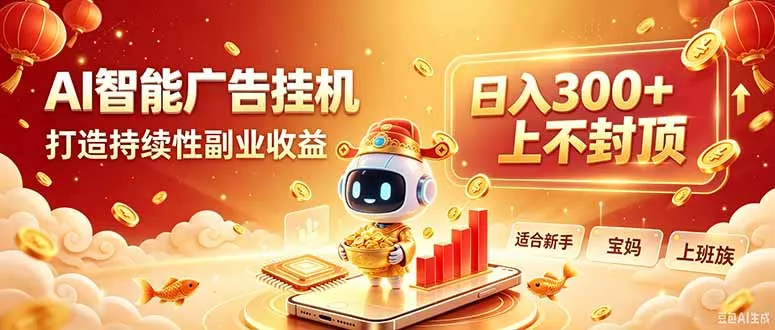 告别手动干活！AI自动化，解锁线上被动收益 一点学习助手-零基础自学教程-副业项目-兴趣学习-网盘拉新平台-英语启蒙项目资源网