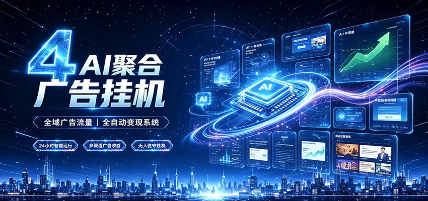 全域广告流量聚合，AI无人挂机稳赚佣金，打造长期稳定被动收入副业 一点学习助手-零基础自学教程-副业项目-兴趣学习-网盘拉新平台-英语启蒙项目资源网