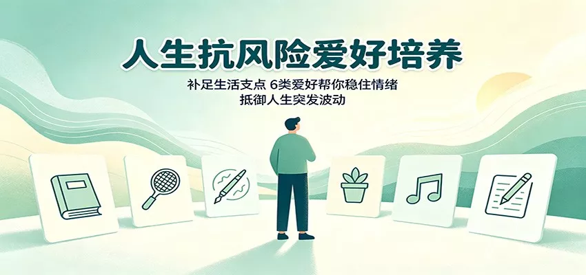 人生抗风险爱好培养：补足生活支点，6类爱好帮你稳住情绪，抵御人生突发波动 一点学习助手-零基础自学教程-副业项目-兴趣学习-网盘拉新平台-英语启蒙项目资源网
