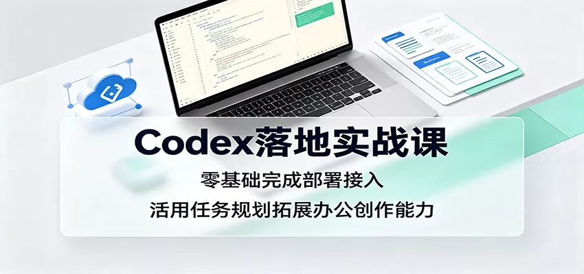 Codex落地实战课：零基础完成部署接入，活用任务规划拓展办公创作能力 一点学习助手-零基础自学教程-副业项目-兴趣学习-网盘拉新平台-英语启蒙项目资源网