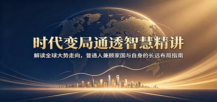 时代变局通透智慧精讲：解读全球大势走向，普通人兼顾家国与自身的长远布局指南 一点学习助手-零基础自学教程-副业项目-兴趣学习-网盘拉新平台-英语启蒙项目资源网