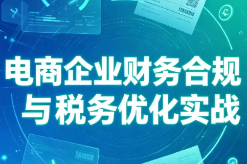 电商企业财务合规与税务优化实战 一点学习助手-零基础自学教程-副业项目-兴趣学习-网盘拉新平台-英语启蒙项目资源网