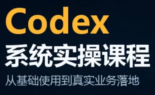 codex系统实操课程(更新10月) 一点学习助手-零基础自学教程-副业项目-兴趣学习-网盘拉新平台-英语启蒙项目资源网