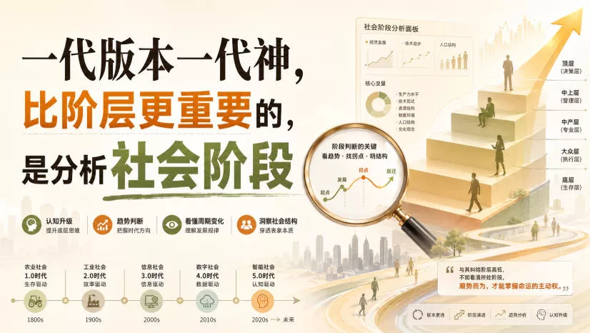 付费文章：一代版本一代神，比阶层更重要的，是分析社会阶段 一点学习助手-零基础自学教程-副业项目-兴趣学习-网盘拉新平台-英语启蒙项目资源网