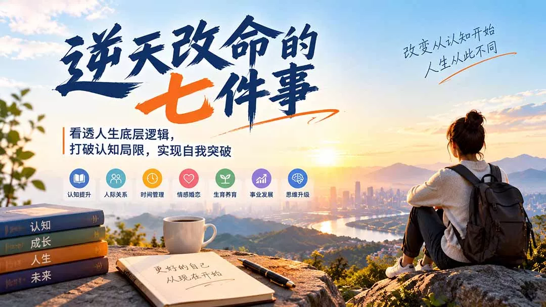 付费文章：逆天改命的七件事，看透人生底层逻辑，打破认知局限，实现自我突破 一点学习助手-零基础自学教程-副业项目-兴趣学习-网盘拉新平台-英语启蒙项目资源网