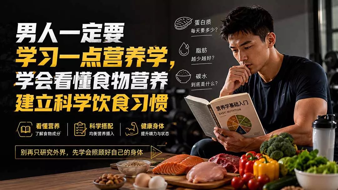付费文章：男人一定要学习一点营养学，学会看懂食物营养建立科学饮食习惯 一点学习助手-零基础自学教程-副业项目-兴趣学习-网盘拉新平台-英语启蒙项目资源网