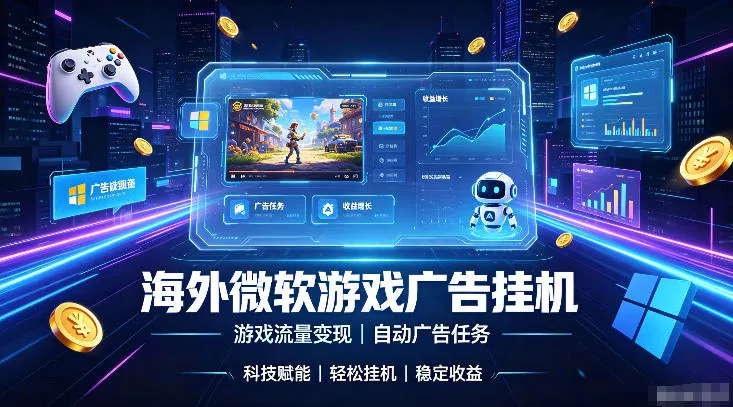 海外游戏广告自动挂G，轻资产海外副业风口，单设备稳定产出500+【揭秘】 一点学习助手-零基础自学教程-副业项目-兴趣学习-网盘拉新平台-英语启蒙项目资源网