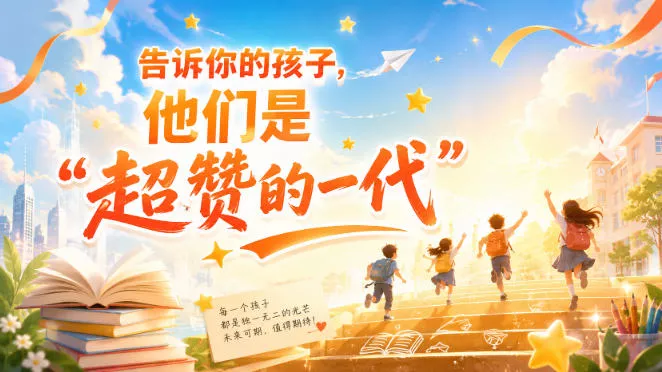 某付费社群专属文章：告诉你的孩子，他们是“超赞的一代”。 一点学习助手-零基础自学教程-副业项目-兴趣学习-网盘拉新平台-英语启蒙项目资源网
