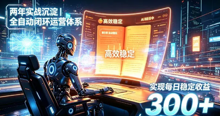 两年实战沉淀｜全自动闭环运营体系，实现每日稳定收益300+【揭秘】 一点学习助手-零基础自学教程-副业项目-兴趣学习-网盘拉新平台-英语启蒙项目资源网