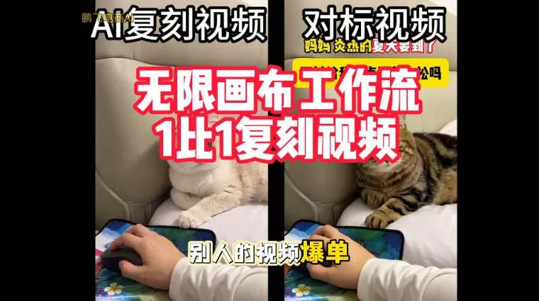 宠物带货视频复刻，无限画布工作流1比1，不用拍摄、不用布景、不用真人出镜，几分钟就能做出一条专业带货视频 一点学习助手-零基础自学教程-副业项目-兴趣学习-网盘拉新平台-英语启蒙项目资源网