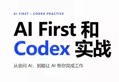 AIFirst和Codex实战课程(更新) 一点学习助手-零基础自学教程-副业项目-兴趣学习-网盘拉新平台-英语启蒙项目资源网