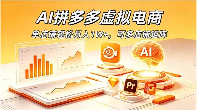 AI拼多多虚拟电商，单店铺轻松月入1W+，可多店铺矩阵 一点学习助手-零基础自学教程-副业项目-兴趣学习-网盘拉新平台-英语启蒙项目资源网