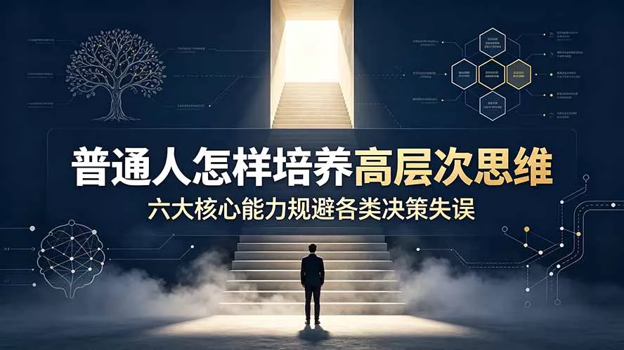 付费文章：普通人怎样培养高层次思维，六大核心能力规避各类决策失误 一点学习助手-零基础自学教程-副业项目-兴趣学习-网盘拉新平台-英语启蒙项目资源网