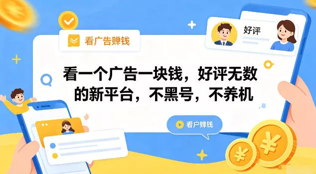 看一个广告一块钱，好评无数的新平台，不黑号，不养机【揭秘】 一点学习助手-零基础自学教程-副业项目-兴趣学习-网盘拉新平台-英语启蒙项目资源网