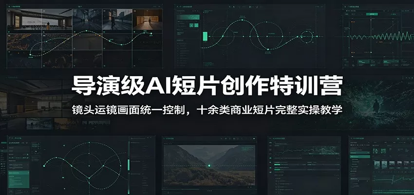 导演级AI短片创作特训营：镜头运镜画面统一控制，十余类商业短片完整实操教学(更新) 一点学习助手-零基础自学教程-副业项目-兴趣学习-网盘拉新平台-英语启蒙项目资源网