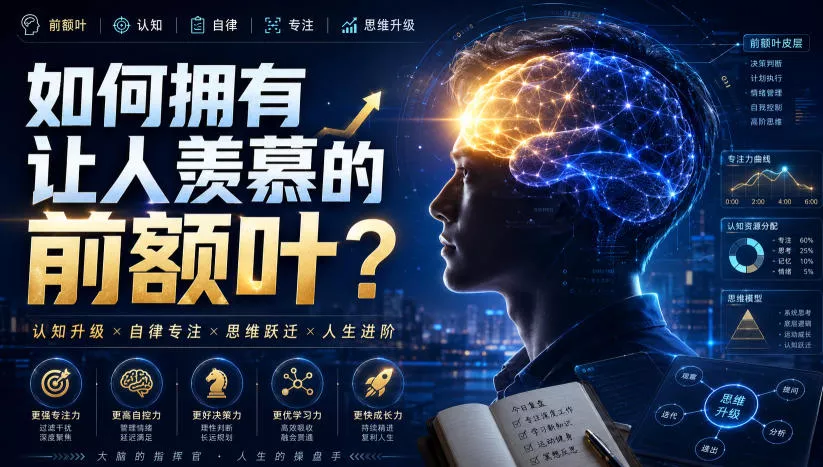 付费文：如何拥有让人羡慕的前额叶？ 一点学习助手-零基础自学教程-副业项目-兴趣学习-网盘拉新平台-英语启蒙项目资源网
