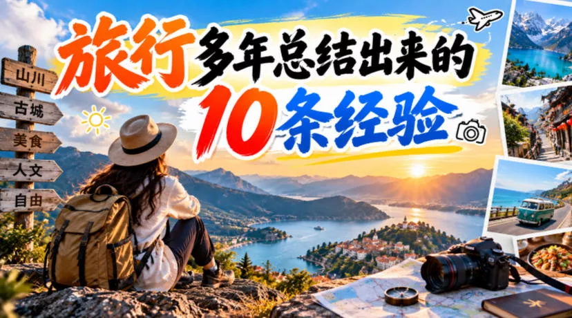 付费文章：旅行多年总结出来的10条经验 一点学习助手-零基础自学教程-副业项目-兴趣学习-网盘拉新平台-英语启蒙项目资源网