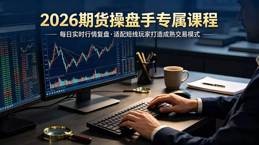 2026期货操盘手专属课程-更新7月11，每日实时行情复盘，适配短线玩家打造成熟交易模式 一点学习助手-零基础自学教程-副业项目-兴趣学习-网盘拉新平台-英语启蒙项目资源网