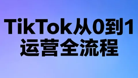 绿洲·TikTok从0到1运营全流程(更新7月) 一点学习助手-零基础自学教程-副业项目-兴趣学习-网盘拉新平台-英语启蒙项目资源网
