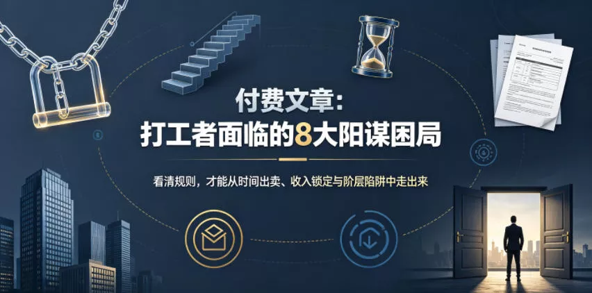 付费文章：打工者面临的8大阳谋困局 一点学习助手-零基础自学教程-副业项目-兴趣学习-网盘拉新平台-英语启蒙项目资源网