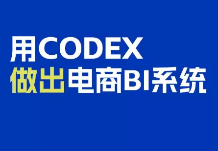 电商108将·用Codex做出电商BI系统 一点学习助手-零基础自学教程-副业项目-兴趣学习-网盘拉新平台-英语启蒙项目资源网
