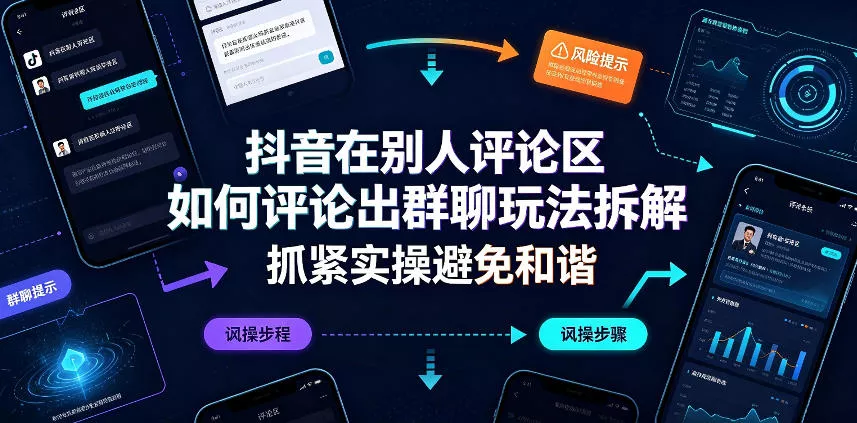 抖音在别人评论区如何评论出群聊玩法拆解，抓紧实操避免和谐 一点学习助手-零基础自学教程-副业项目-兴趣学习-网盘拉新平台-英语启蒙项目资源网