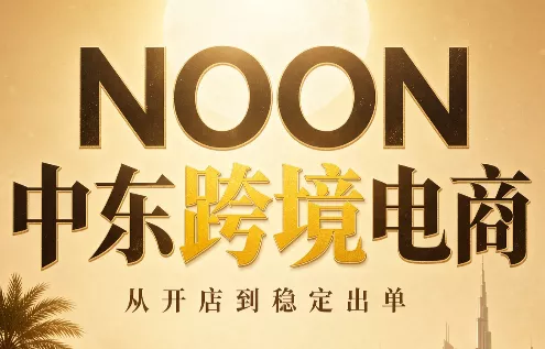 NOON中东跨境电商：从开店到稳定出单(更新2026) 一点学习助手-零基础自学教程-副业项目-兴趣学习-网盘拉新平台-英语启蒙项目资源网