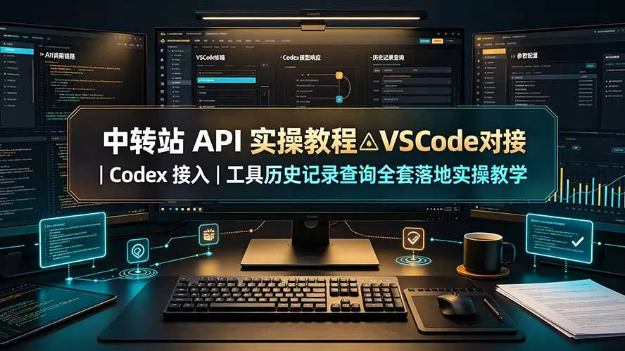 中转站 API 实操教程△VSCode 对接｜Codex 接入｜工具历史记录查询全套落地实操教学 一点学习助手-零基础自学教程-副业项目-兴趣学习-网盘拉新平台-英语启蒙项目资源网