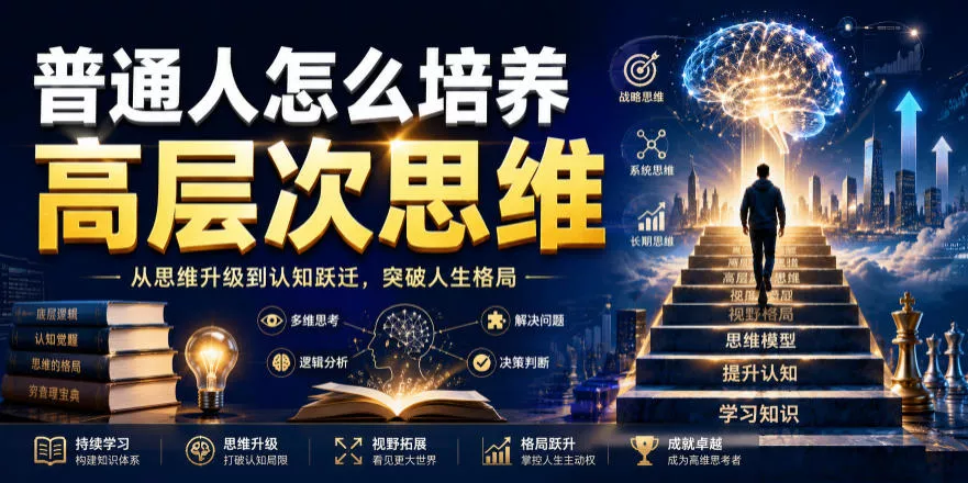 公众号付费文章：普通人怎么培养高层次思维 一点学习助手-零基础自学教程-副业项目-兴趣学习-网盘拉新平台-英语启蒙项目资源网