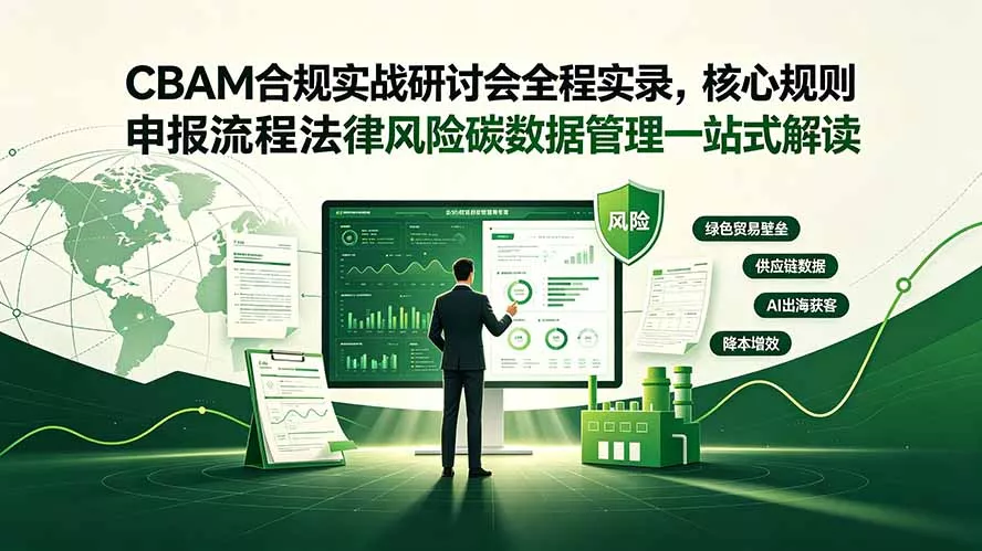 CBAM合规实战研讨会全程实录，核心规则申报流程法律风险碳数据管理一站式解读 一点学习助手-零基础自学教程-副业项目-兴趣学习-网盘拉新平台-英语启蒙项目资源网