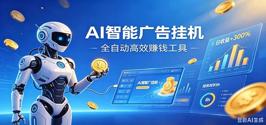 AI智能广告挂机，小白轻松上手，在家自动赚收益 一点学习助手-零基础自学教程-副业项目-兴趣学习-网盘拉新平台-英语启蒙项目资源网