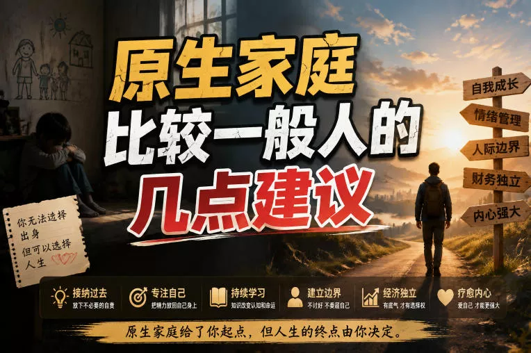 付费文章：给原生家庭比较一般人的几点建议 一点学习助手-零基础自学教程-副业项目-兴趣学习-网盘拉新平台-英语启蒙项目资源网