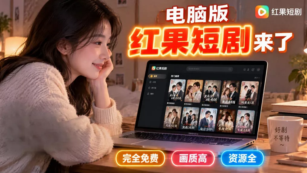 手机看短剧费眼？电脑版红果短剧来了，完全免费、画质高、资源全 一点学习助手-零基础自学教程-副业项目-兴趣学习-网盘拉新平台-英语启蒙项目资源网