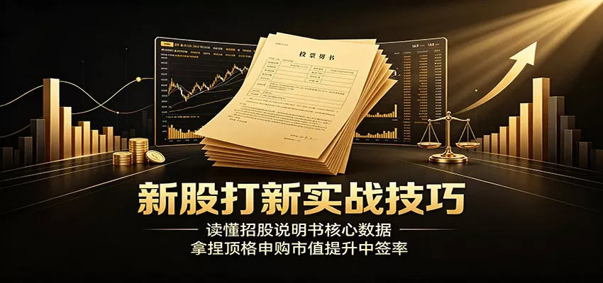 新股打新实战技巧：读懂招股说明书核心数据，拿捏顶格申购市值提升中签率 一点学习助手-零基础自学教程-副业项目-兴趣学习-网盘拉新平台-英语启蒙项目资源网