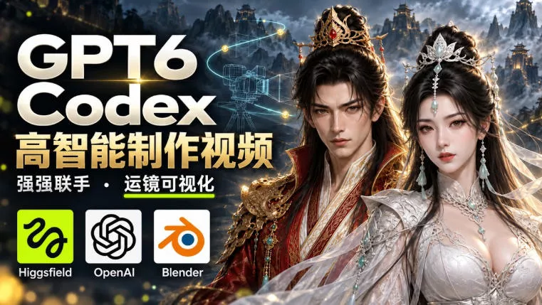 GPT-6 Astra×Codex高智能制作视频！联手Higgsfield，运镜可视化实战 一点学习助手-零基础自学教程-副业项目-兴趣学习-网盘拉新平台-英语启蒙项目资源网