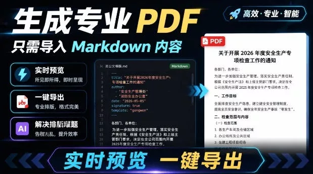 只需导入Markdown内容，实时预览一键导出专业PDF！轻松解决AI生成内容排版问题Presto 一点学习助手-零基础自学教程-副业项目-兴趣学习-网盘拉新平台-英语启蒙项目资源网